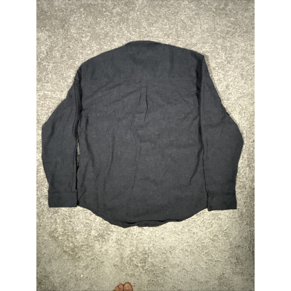 DC Apparel Button Down Long Sleeve Men's Shirt 2XL Gray Red - Picture 6 of 14